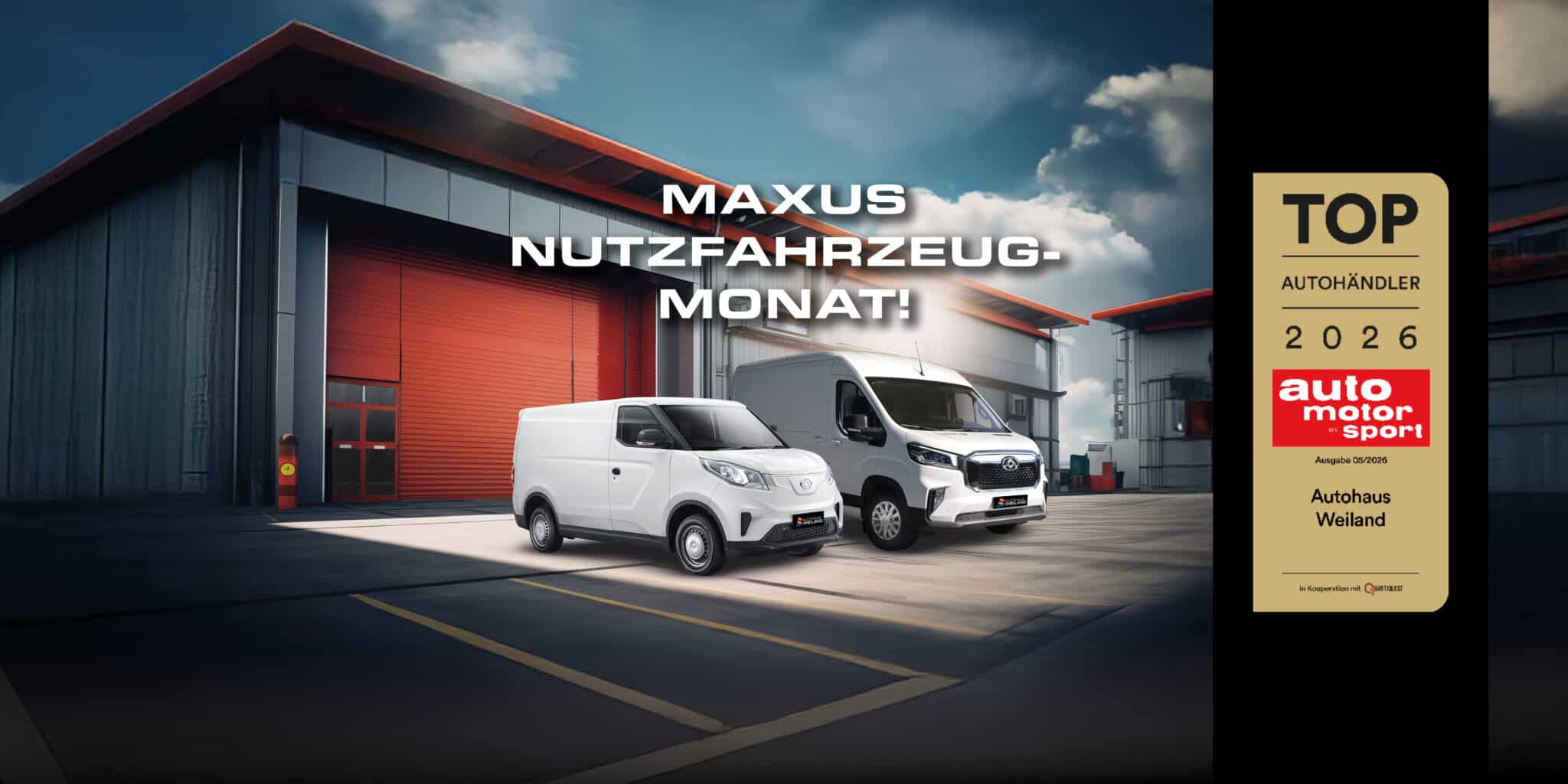 Aktion MAXUS Nutzfahrzeug-Monat!